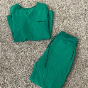 Mandala Scrubs Women's Green Medium Set